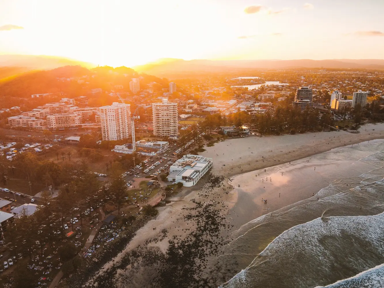 Surf en las playas de Gold Coast