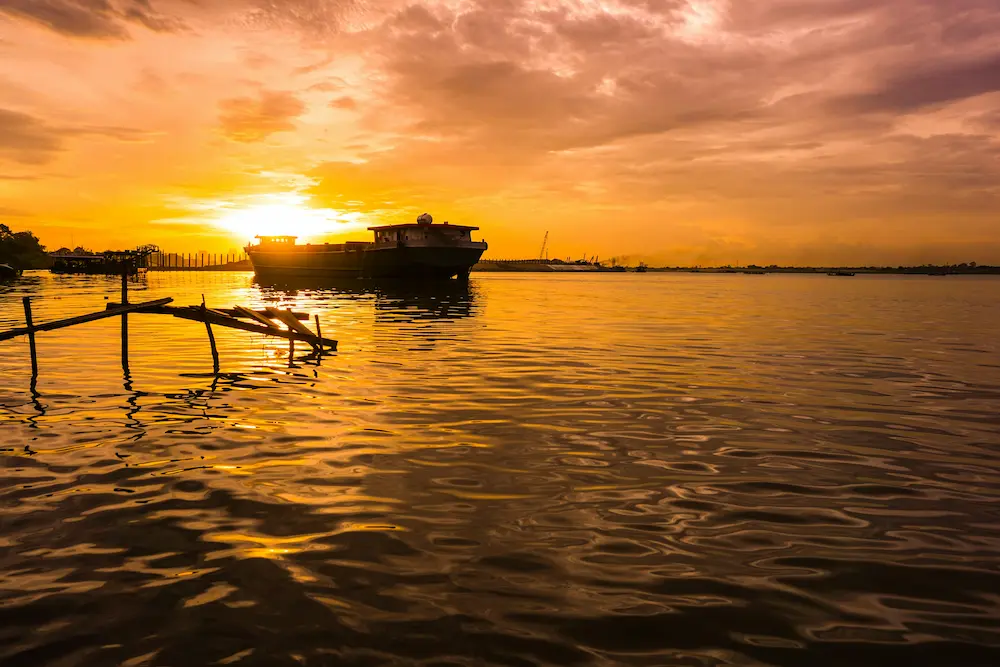 Crucero en el río Mekong