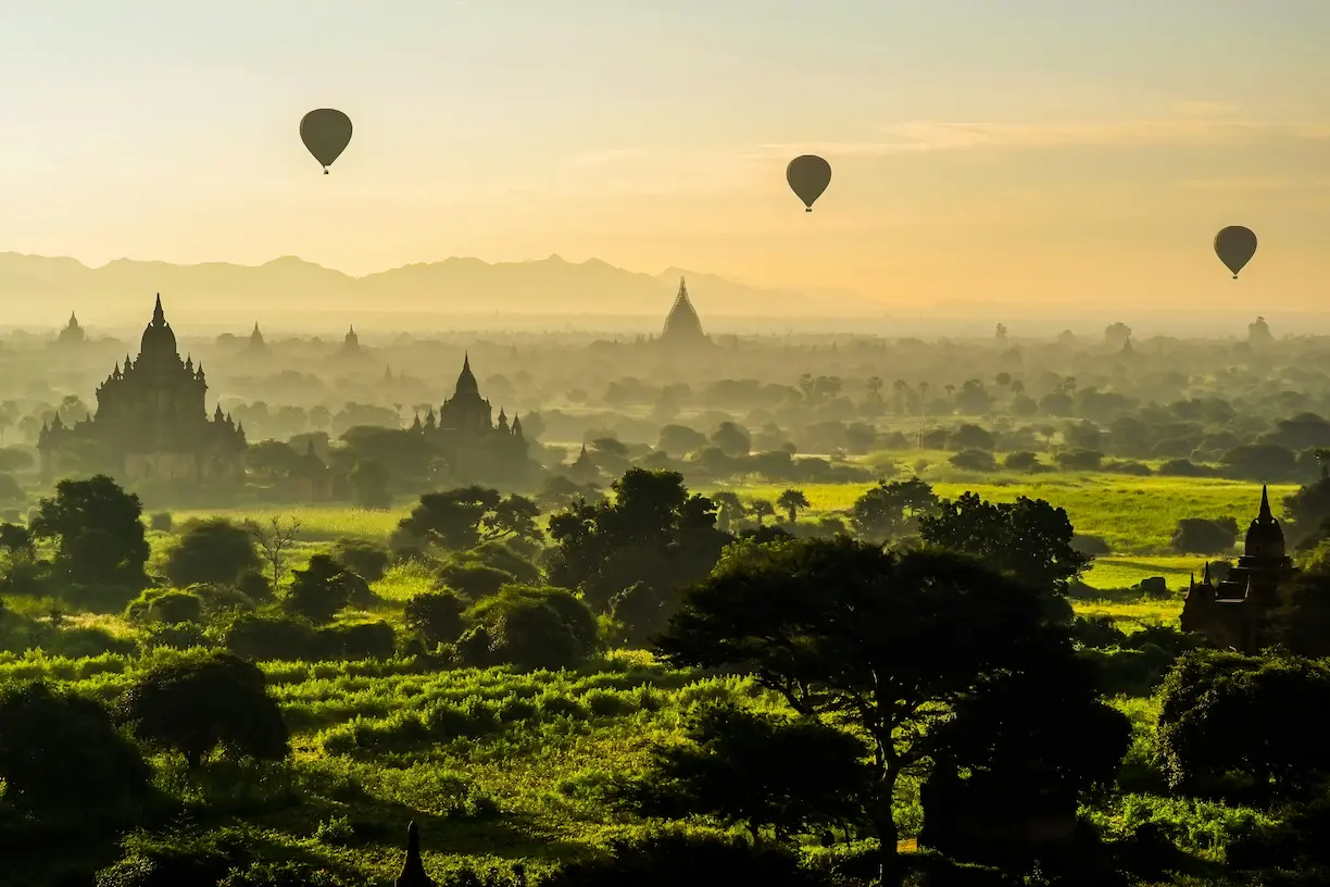 Paseo en globo sobre Bagan